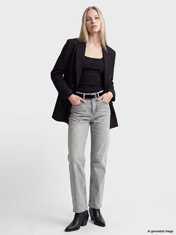 LCW Jeans Waist Belted Flare Women's Jeans