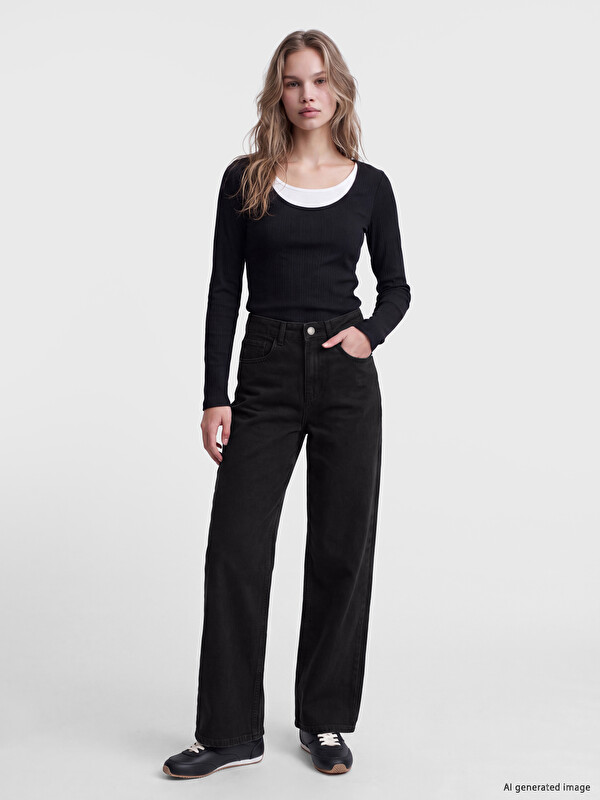 LCW Jeans Straight Fit Kadın Jean Pantolon