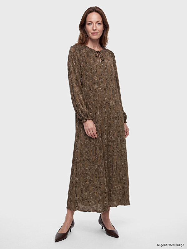 LCW Grace Woman Khaki Dress