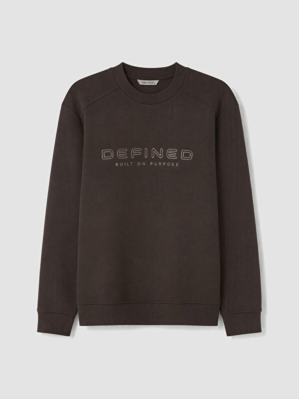 LCW Vision Crew Neck Printed Men's Sweatshirt