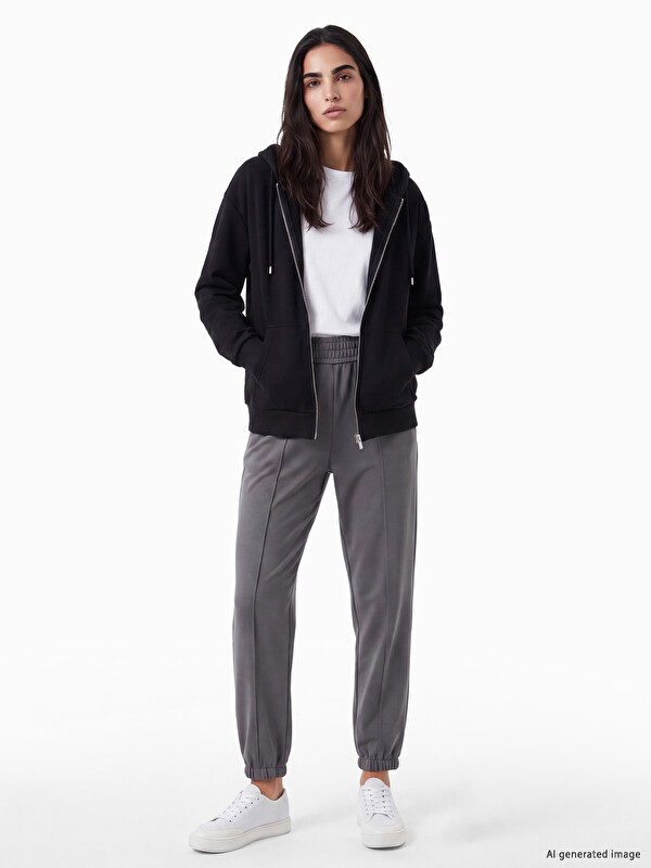 LCW Vision Woman Grey Jogger Sweatpants