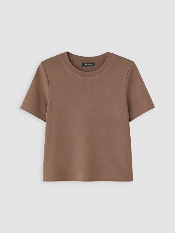 LCW Vision Femër Ngjyre Kafe T-shirt