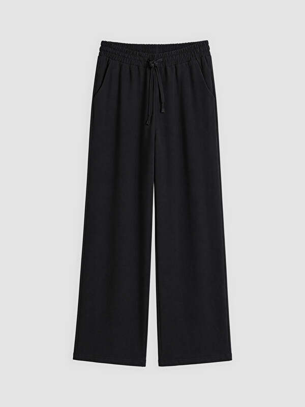 LCW Comfort Beli Lastikli Geniş Paça Kadın Pantolon