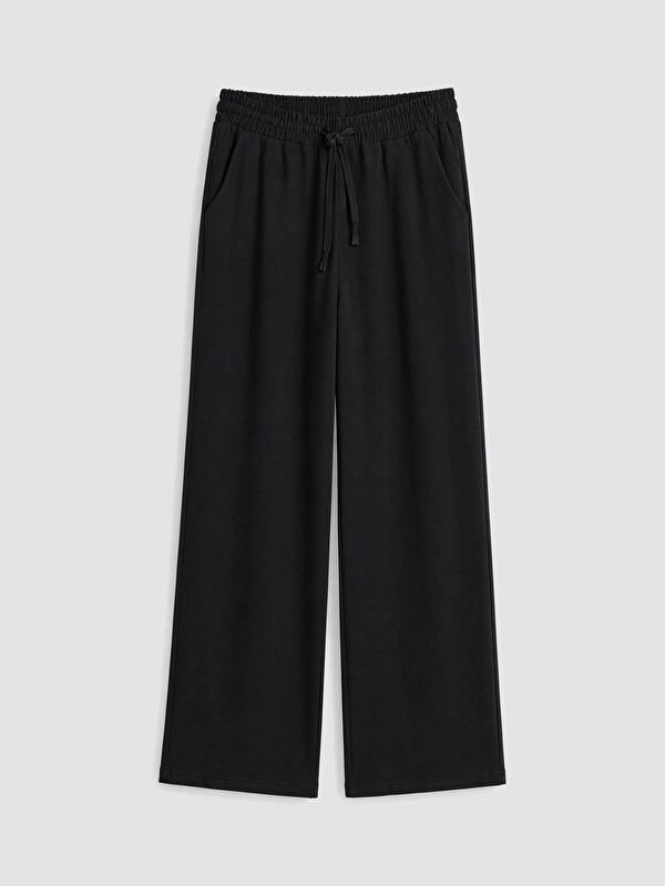 LCW Comfort Beli Lastikli Geniş Paça Kadın Pantolon
