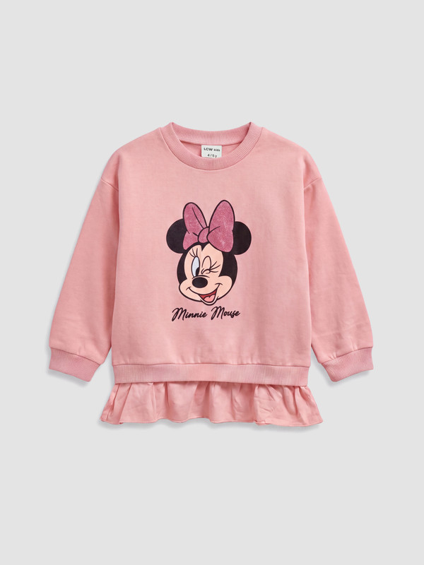 LCW Kids Minnie Mouse Printed Girls' Sweatshirt