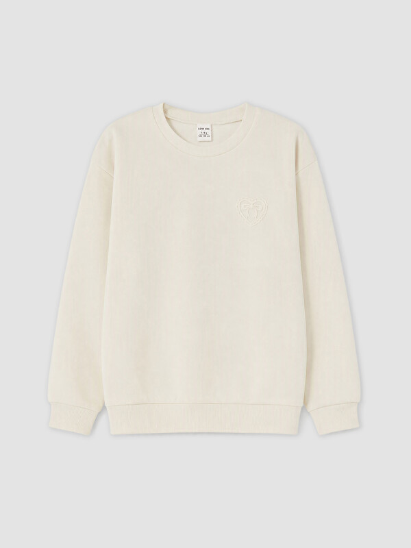 LCW Kids Girl Beige Sweatshirt