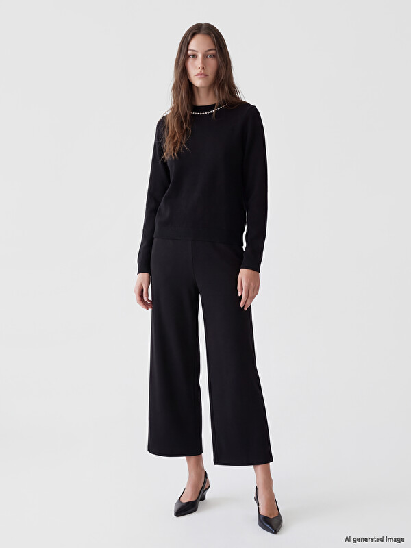 LCW Modest Loose Fit Geniş Paça Kadın Pantolon