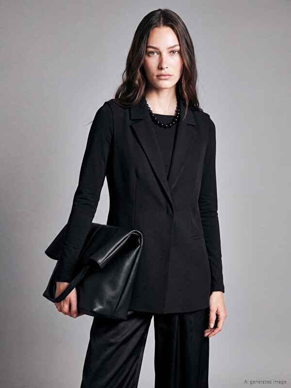LCW Modest Jacket Collar Women's Classic Waistcoat