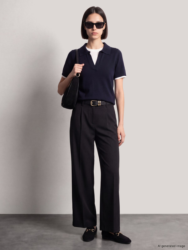 LCW Comfort Polo Collar Women's Knitwear Sweater