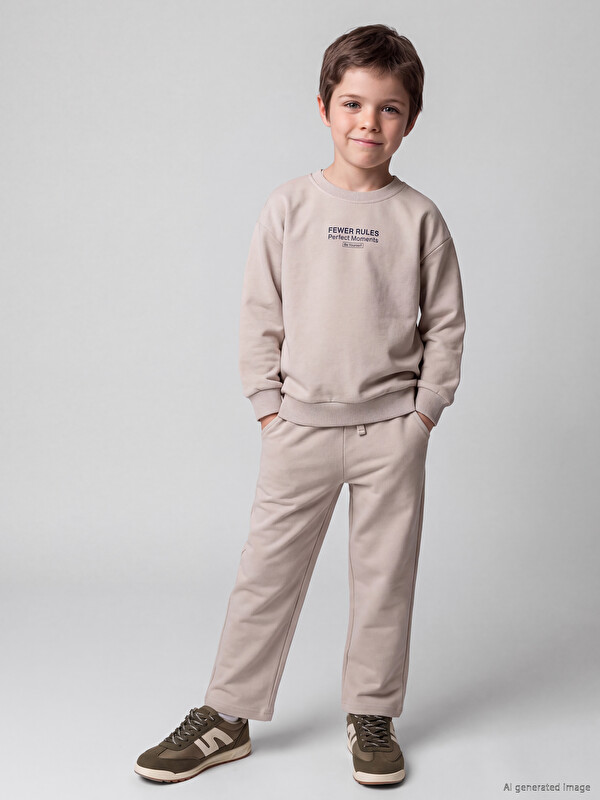 LCW Kids Erkek Çocuk Baskılı Eşofman Takımı