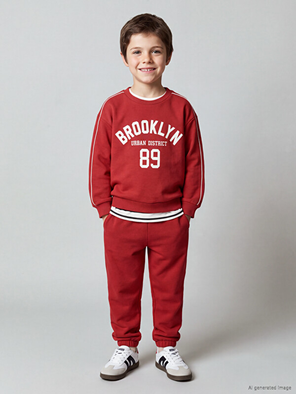 LCW Kids Baskılı Erkek Çocuk Eşofman Takım