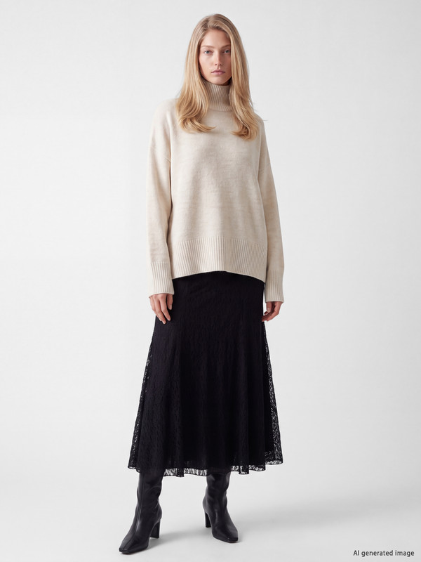 LCW Vision Lace A-line Skirt
