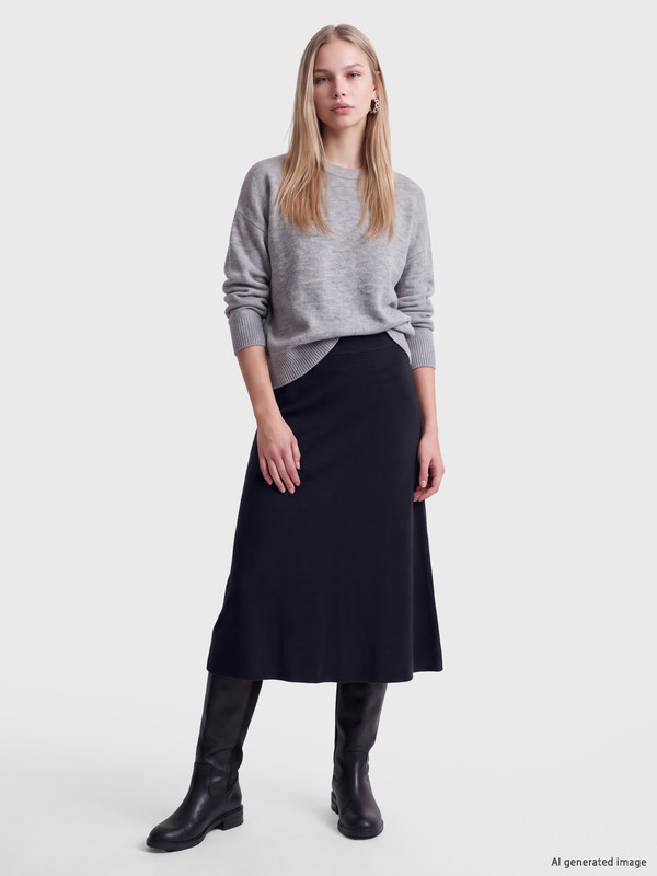 LCW Vision Woman Navy Skirt
