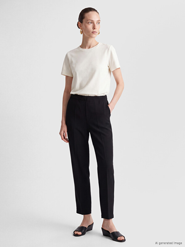 LCW Comfort Beli Lastikli Kadın Pantolon