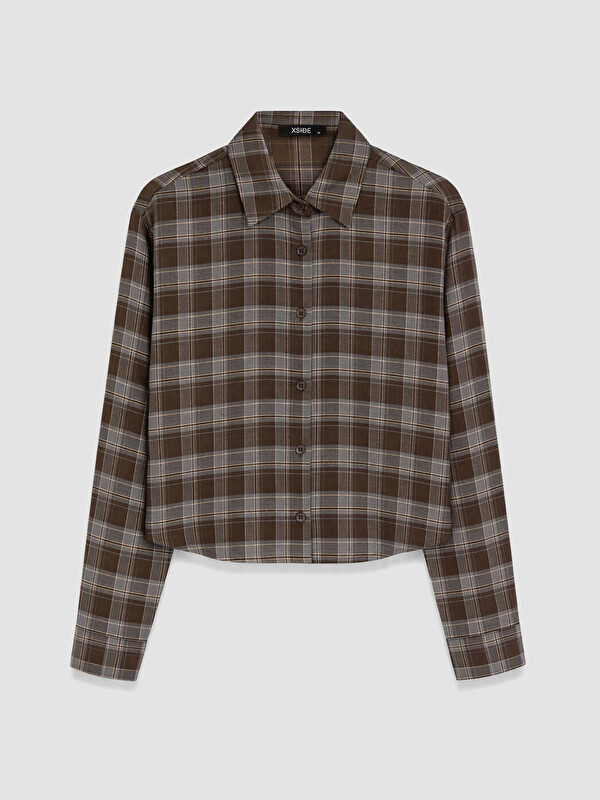 XSIDE Ekose Oversize Kadın Oduncu Gömlek