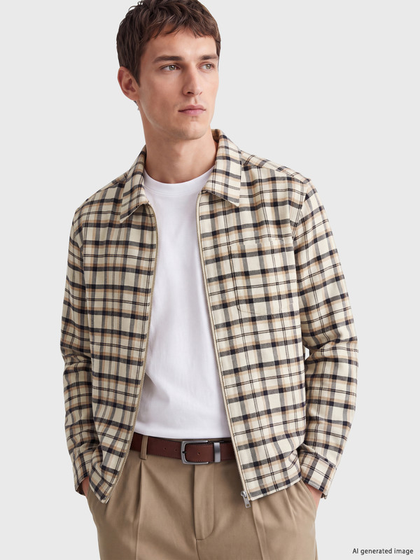 LCW Vision Regular Fit Plaid men's shirt jacket