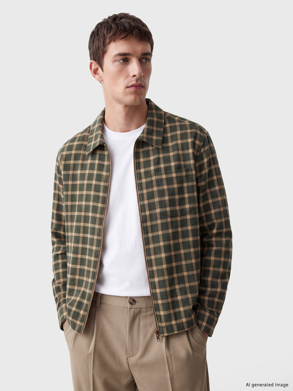 LCW Vision Regular Fit Plaid men's shirt jacket