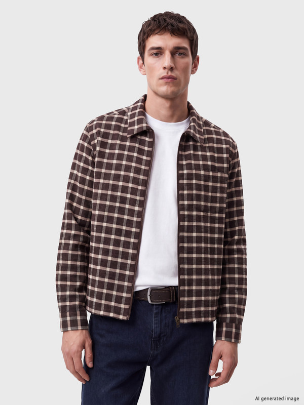 LCW Vision Regular Fit Plaid men's shirt jacket