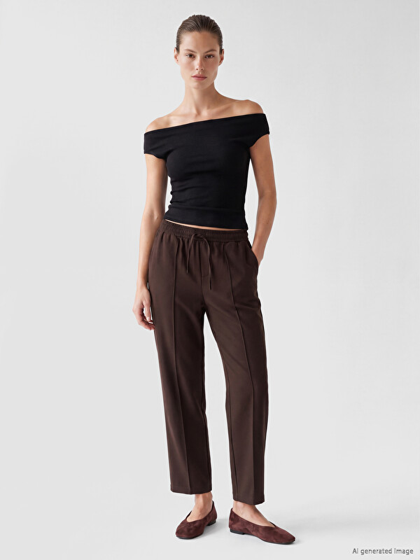 LC WAIKIKI Elastic Waist Women's Trousers