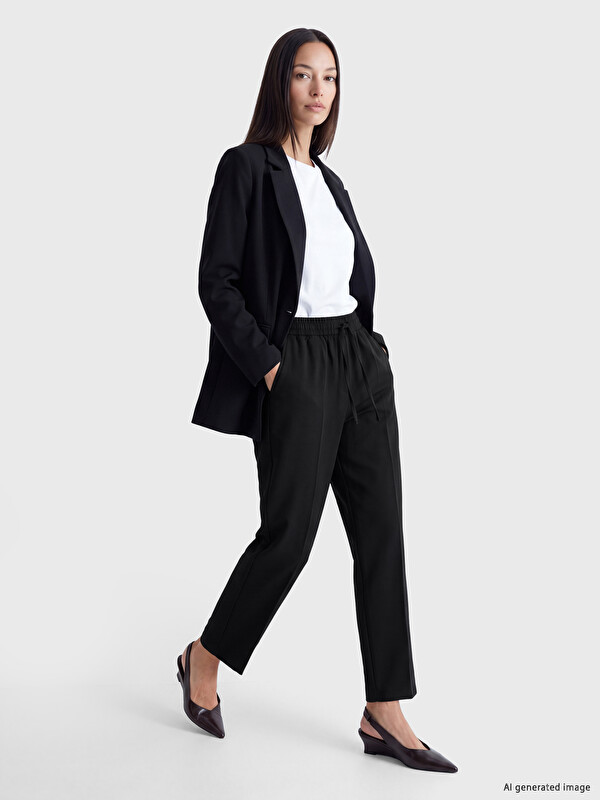 LC WAIKIKI Beli Lastikli Loose Fit Kadın Pantolon