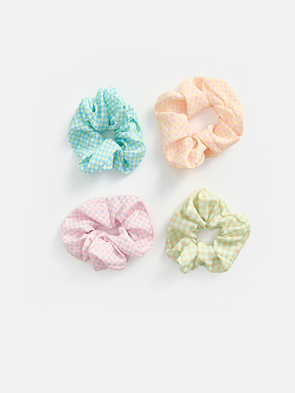 LCW JOY Patterned Scrunchie Women Clip 4-packs