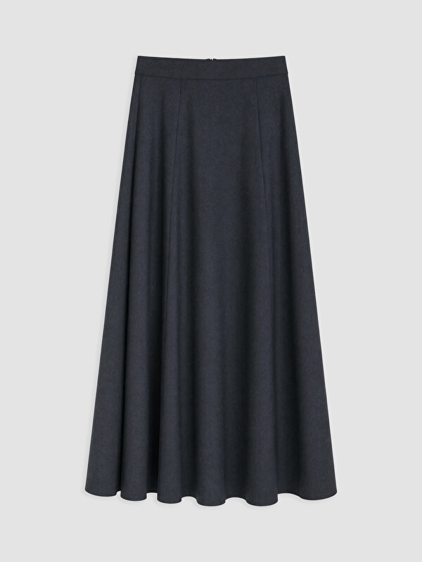 LCW Modest Beli Fermuarlı Kloş Etek