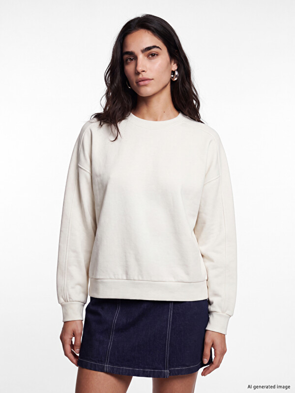 LCW Vision Soft Touch Oversize Women's Sweatshirt