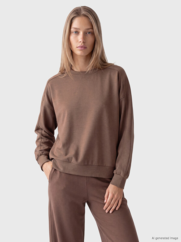 LCW Vision Hanorac Oversize Soft Touch pentru Femei