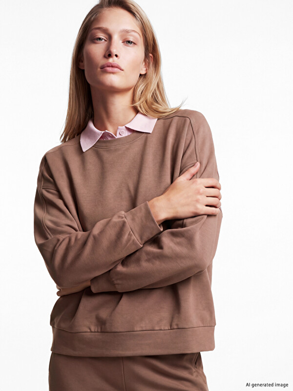 LCW Vision Soft Touch Oversize Women's Sweatshirt