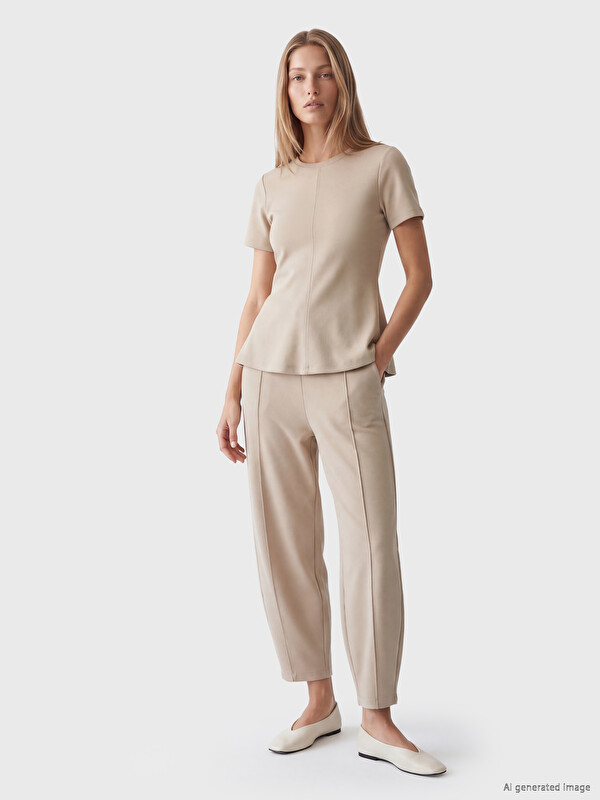 LCW Vision Pantalone sa elastičnim strukom od mekane tkanine za Žene