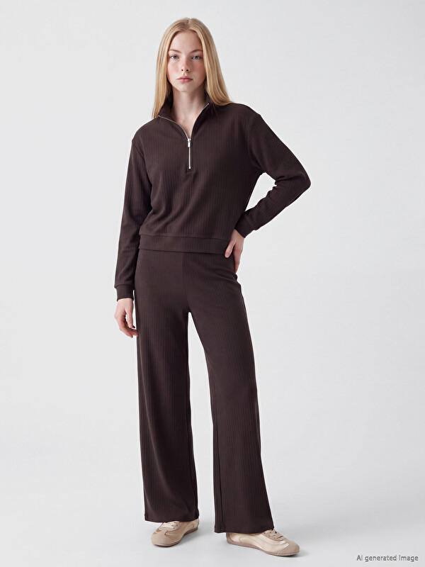 XSIDE Modal Blended Wide Leg Women's Sweatpants