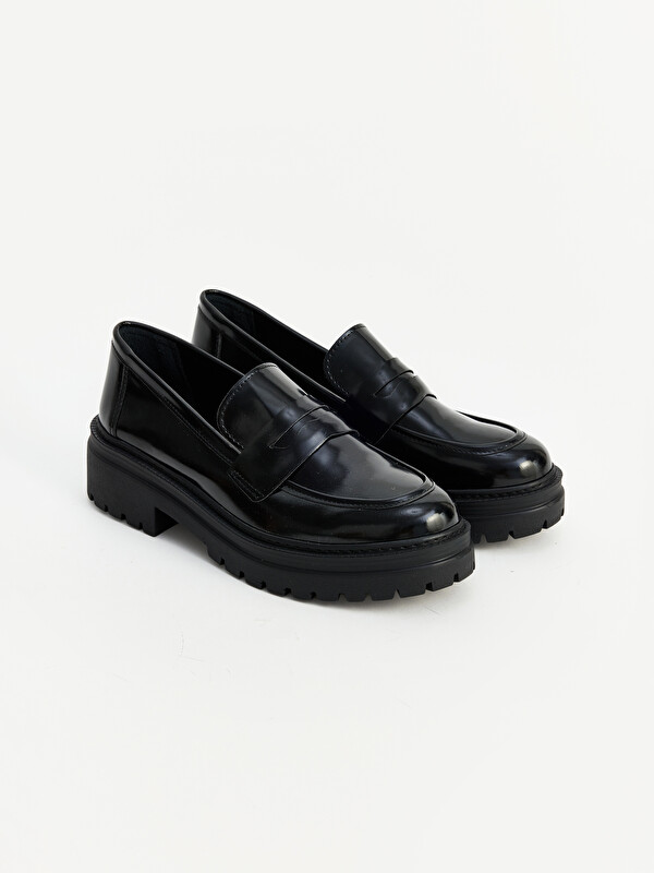 SOUTHBLUE Deri Görünümlü Kadın Loafer