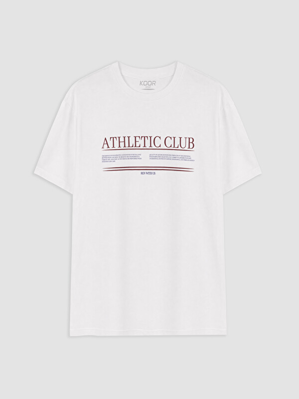 KOOR SPORT %100 Pamuklu Oversize Kadın Spor Tişört