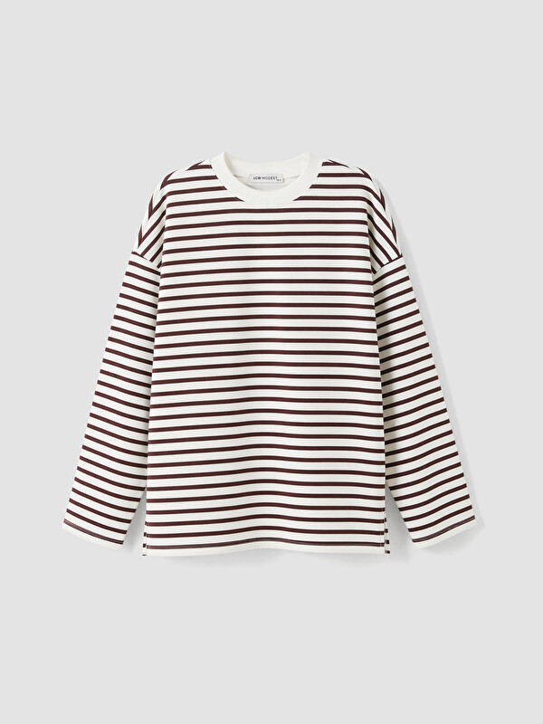 LCW Modest Tunikë bluzë oversize me shirita për gra