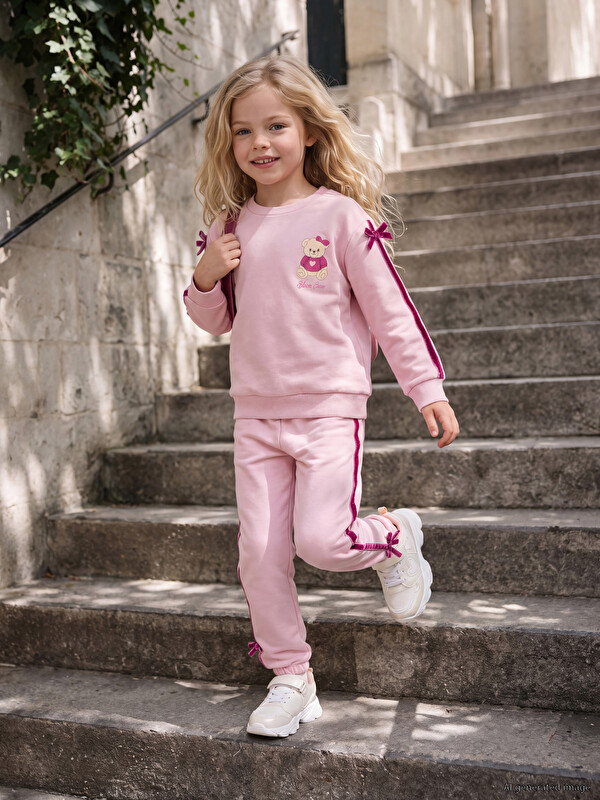 LCW Kids Fiyonklu Kız Çocuk Takım