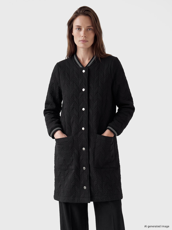 LCW Grace Cardigan Matlasat cu Guler Baseball pentru Femei