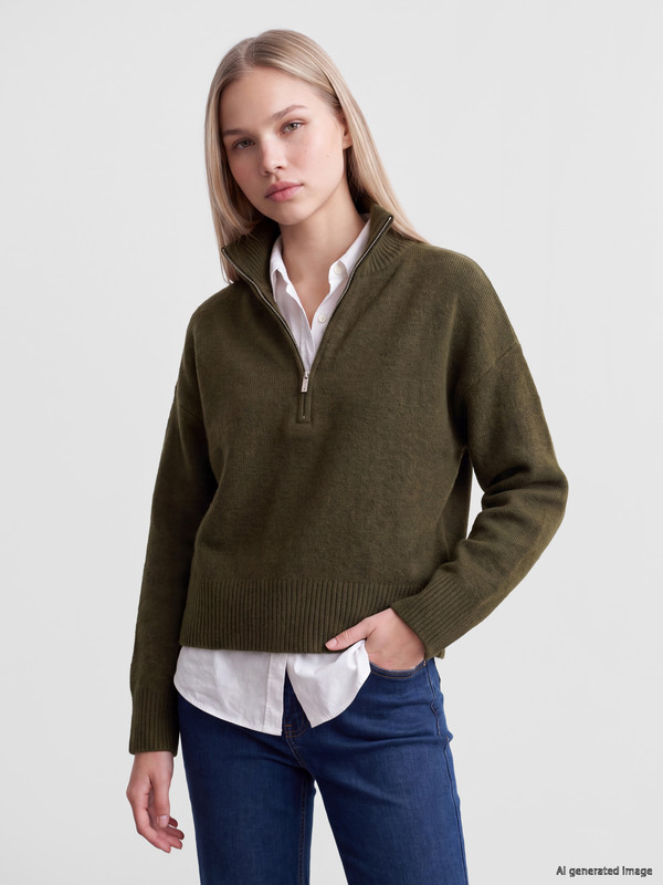 LCW Vision Polo Collar Women's Knitwear Sweater