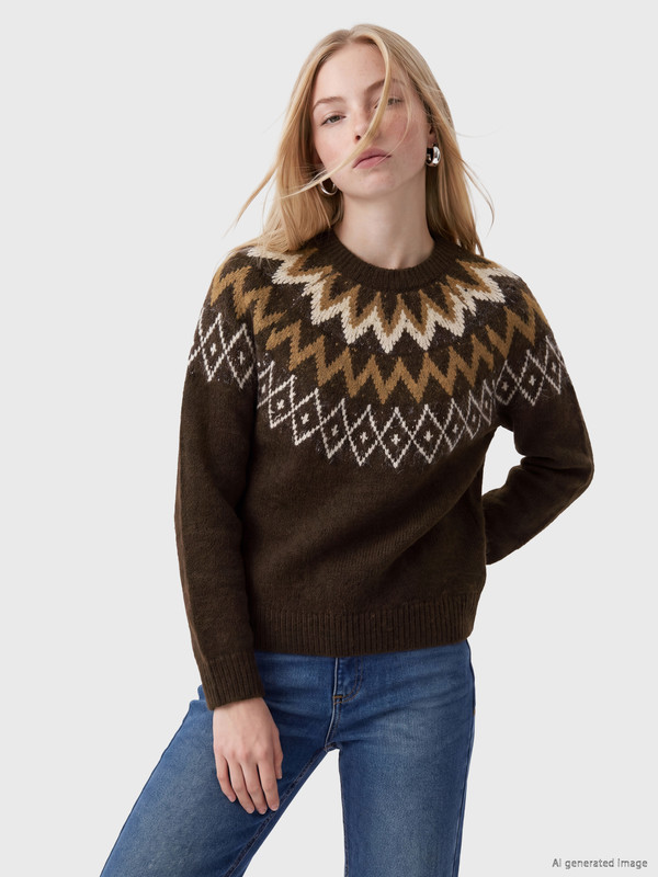 XSIDE Woman Brown Sweater