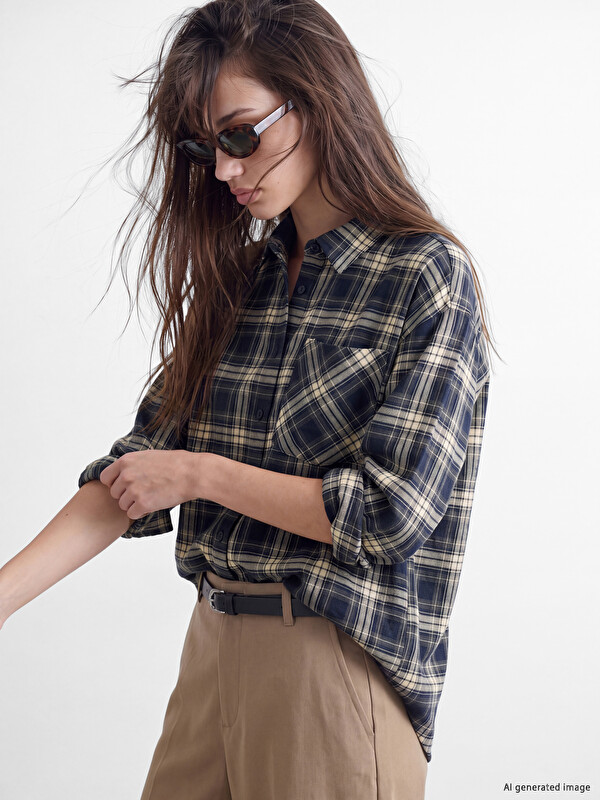 XSIDE Plaid Oversize Women's Lumberjack Shirt