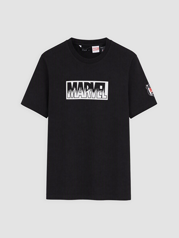 XSIDE Bisiklet Yaka Marvel Baskılı Tişört