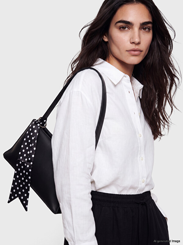 LCW ACCESSORIES Leather-look Scarfed Women's Shoulder Bag