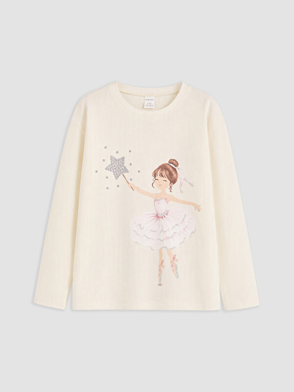 LCW Kids Printed Girls' T-Shirt