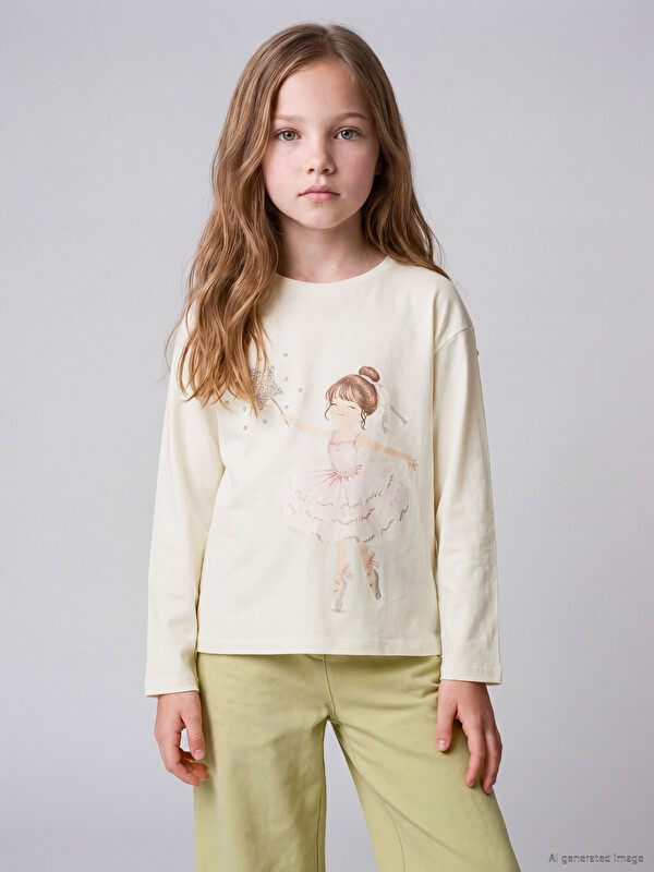 LCW Kids Tricou imprimat pentru fete