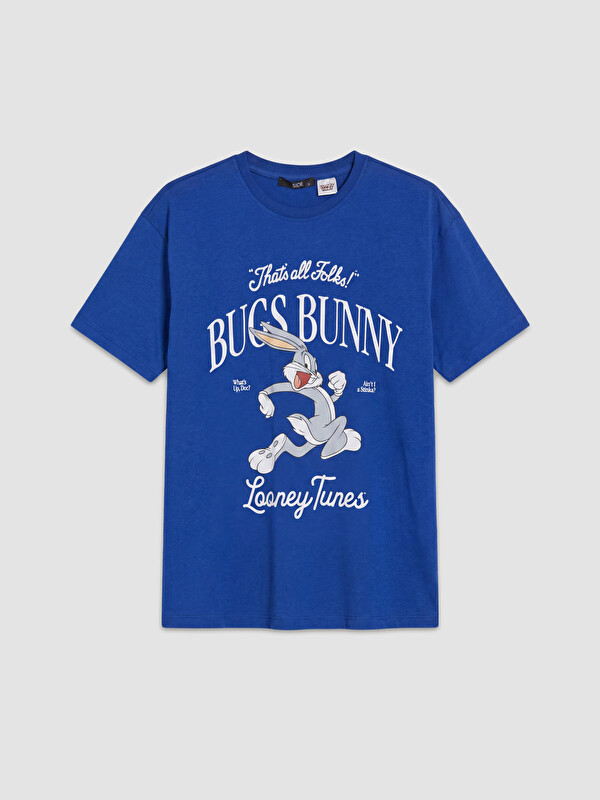 XSIDE Bugs Bunny Baskılı %100 Pamuklu Kadın Tişört