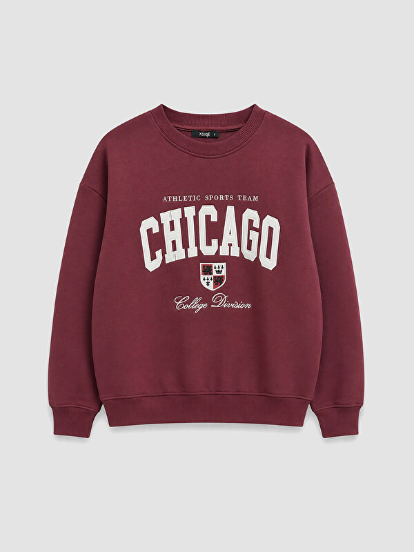 XSIDE Embroidered Oversize Women's Thick Sweatshirt