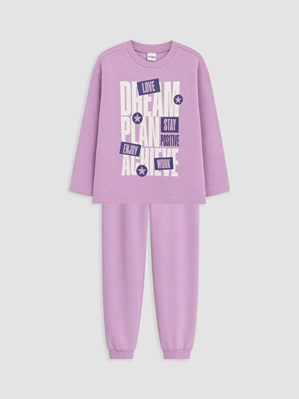 LC WAIKIKI Bisiklet Yaka Kız Çocuk Pijama Takım