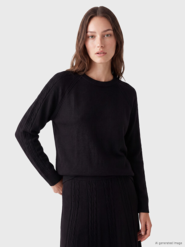 LCW Modest Crew Neck Women's Knitwear Sweater