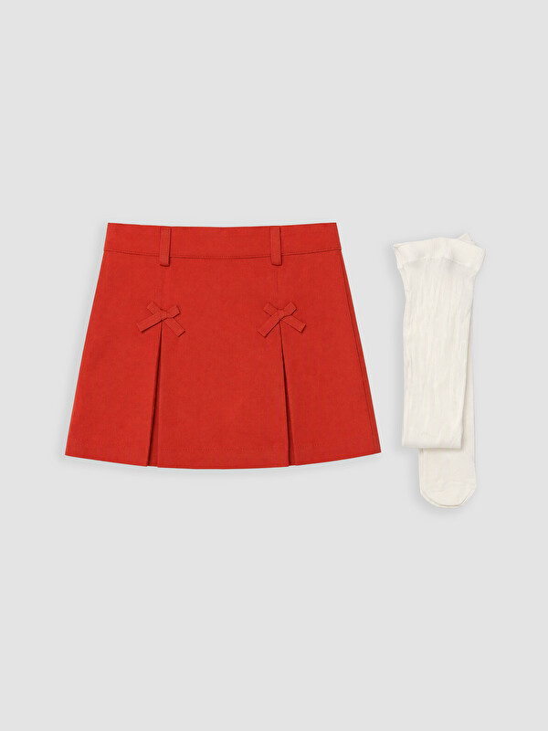 LCW Kids Girls' Skort and Tights