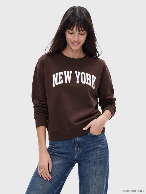 XSIDE Printed Soft Touch Women's Sweatshirt