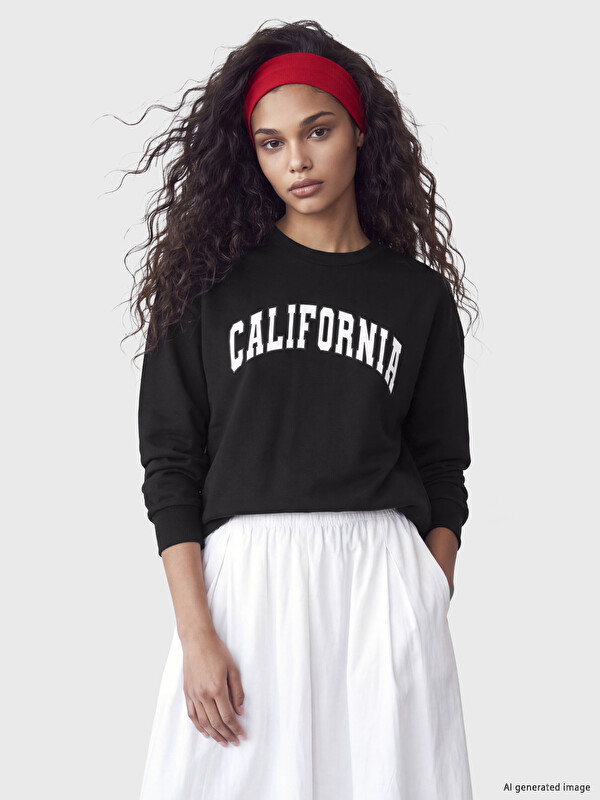 XSIDE Printed Soft Touch Women's Sweatshirt